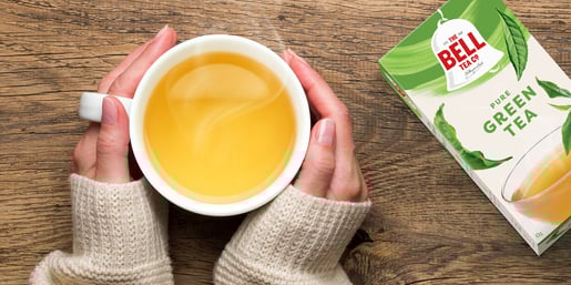 bell tea green tea banner